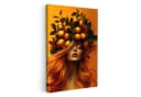 OneMillionCanvasses® Leinwandbild Frau Zitronen Blüte Gelb Bild 2
