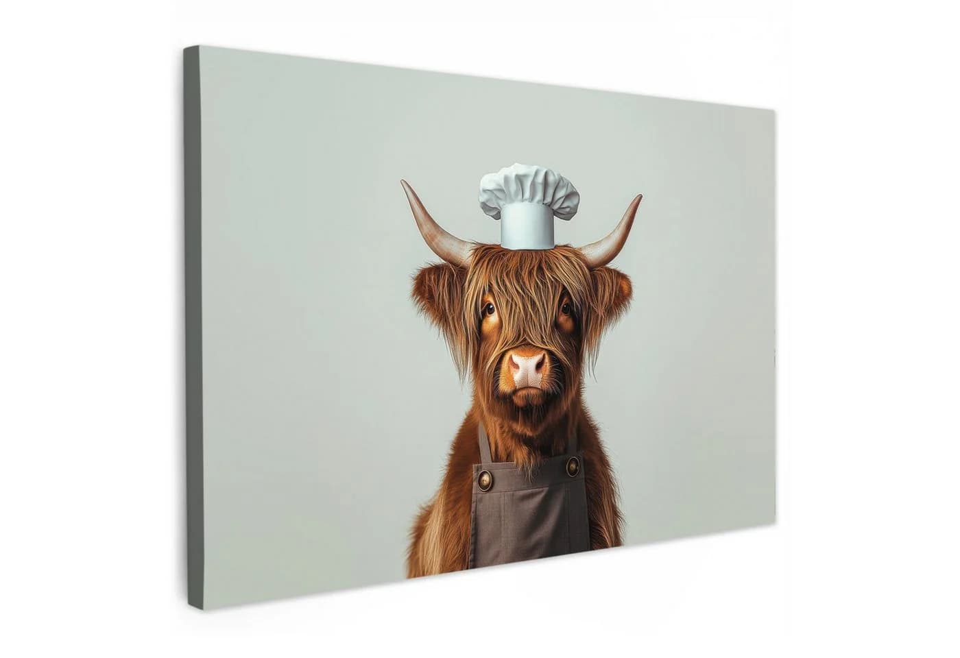 OneMillionCanvasses® Leinwandbild Schottischer Highlander Braun - Bild 2