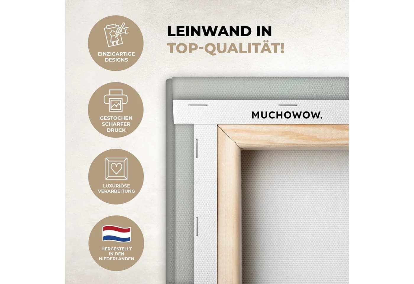 OneMillionCanvasses® Leinwandbild Schottischer Highlander Braun - Bild 5