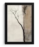 MuchoWow Poster Wabi Sabi Pflanze Beige mit schwarzem Rahmen Bild 2