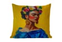 MuchoWow Dekokissen Frida Kahlo Motiv 40x40 cm Gelb Blau Bild 5