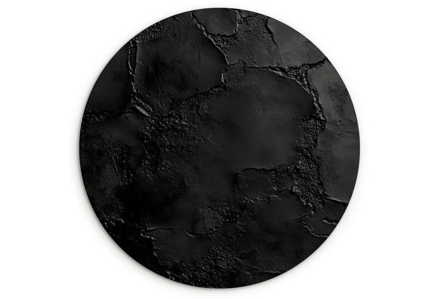 MuchoWow Rundes Wandbild Schwarz Forex Wanddekoration - Bild 2