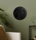 MuchoWow Rundes Wandbild Schwarz Forex Wanddekoration Bild 3