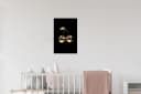 MuchoWow Wandsticker Kirsche Schwarz Gold Vlies Bild 5