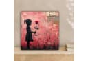 OneMillionCanvasses® Leinwandbild Graffiti Rosa Mädchen Rose 20x20 cm Bild 1