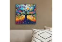 OneMillionCanvasses® Leinwandbild Baum - Bunt - Blumen - Kunst - Abstrakt, Fotodruck (1 St), Wandbild, Deko Schlafzimmer Wohnzimmer Flur Bild 4