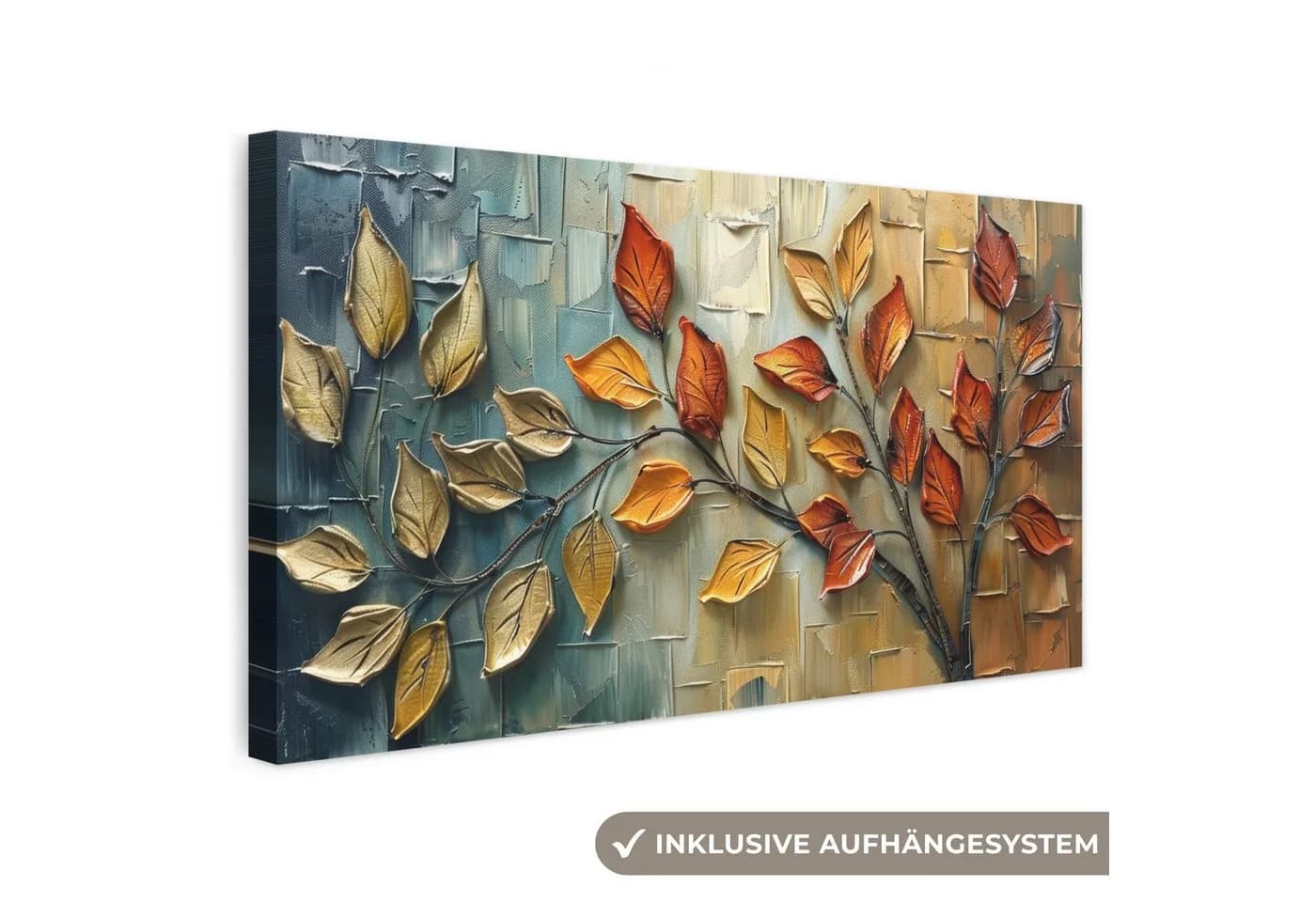 OneMillionCanvasses® Leinwandbild Panorama Baum - Abstrakt - Natur - Kunst - Bild 2