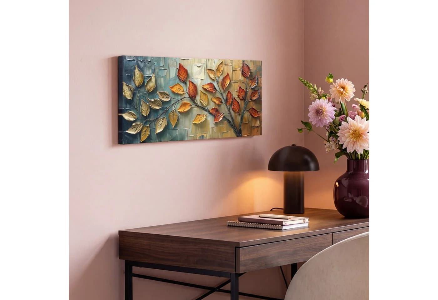 OneMillionCanvasses® Leinwandbild Panorama Baum - Abstrakt - Natur - Kunst - Bild 4