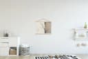 MuchoWow Textilposter Wabi Sabi Beige mit Holzleiste Bild 1