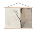 MuchoWow Textilposter Wabi Sabi Beige mit Holzleiste Bild 2