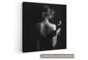 OneMillionCanvasses® Leinwandbild Frau Wein Kleid 20x20 cm Bild 2