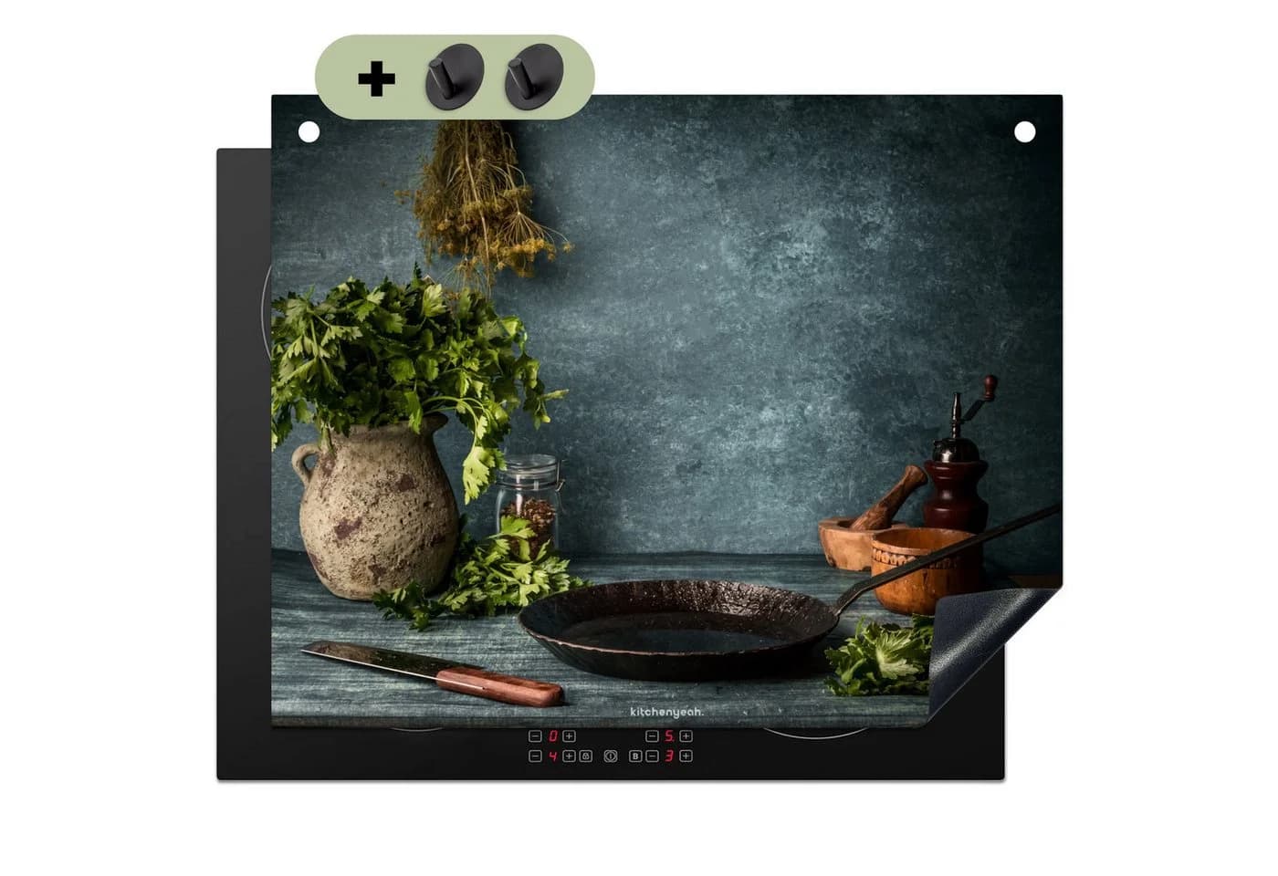 KitchenYeah Küchenrückwand Kräuter Stilleben Spritzschutz Induktionsschutz - Bild 2