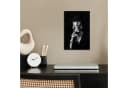 MuchoWow Poster Frau Cocktail Retro Schwarz Bunt Bild 1