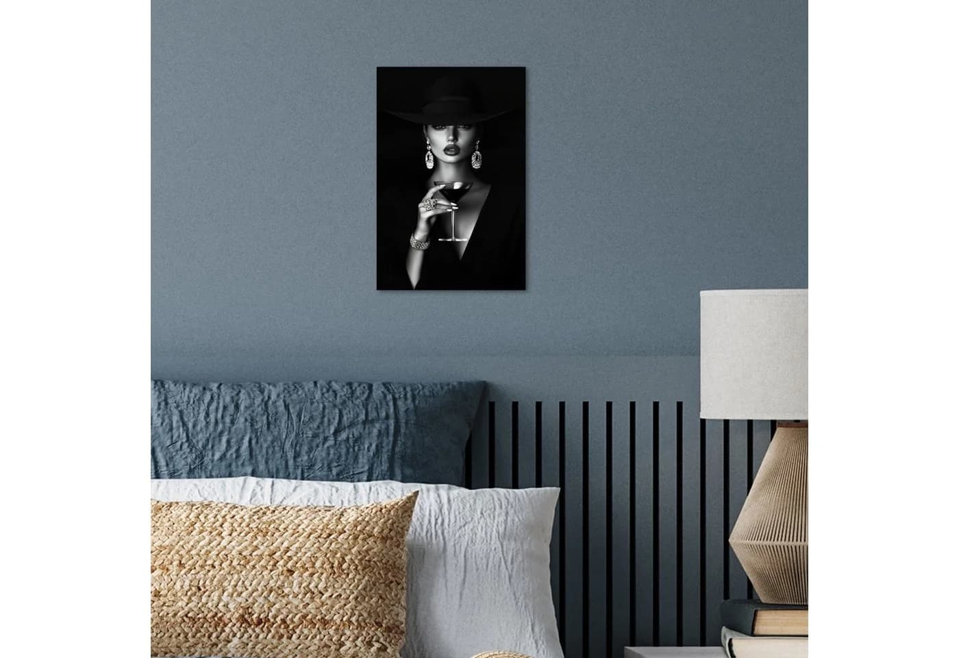 MuchoWow Poster Frau Cocktail Retro Schwarz Bunt - Bild 4