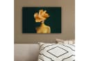 OneMillionCanvasses® Leinwandbild Frau mit gelber Blume Bild 4