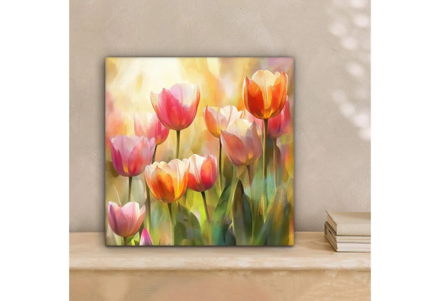 OneMillionCanvasses® Leinwandbild Tulpen Märchenhaft Farbenfroh
