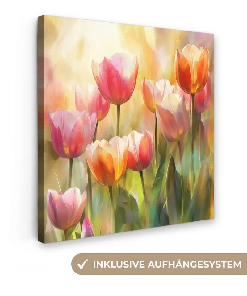 OneMillionCanvasses® Leinwandbild Tulpen Märchenhaft Farbenfroh - Bild 2