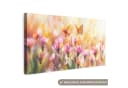 OneMillionCanvasses® Leinwandbild Panorama Schmetterlinge Orange Rosa Bild 2