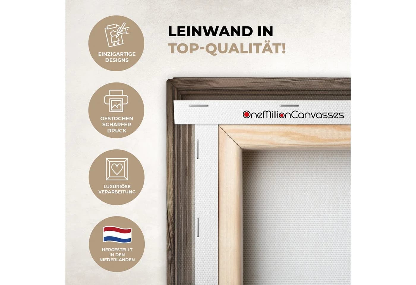 OneMillionCanvasses® Leinwandbild Garten mit Hortensien Blau/Rosa - Bild 3