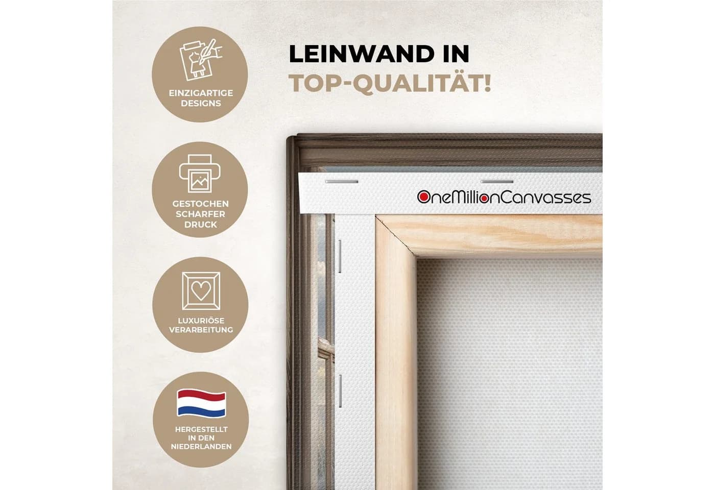OneMillionCanvasses® Leinwandbild Strand - Dünen - Meer Fotodruck - Bild 3