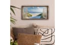 OneMillionCanvasses® Leinwandbild Panorama Strand Blau Beige Bild 1