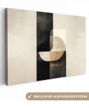 OneMillionCanvasses® Leinwandbild Modern Schwarz Gold 30x20 cm Bild 2