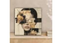 OneMillionCanvasses® Leinwandbild Frau mit Blumen Schwarz Gold Bild 1