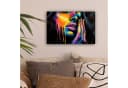 OneMillionCanvasses® Leinwandbild Frau - Gesicht - Farbe - Künstlerisch, Fotodruck 30x20 cm Bild 1
