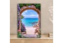 OneMillionCanvasses® Leinwandbild Aussicht Tor Meer Strand Felsen Fotodruck Bild 1