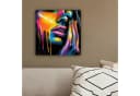 OneMillionCanvasses® Leinwandbild Frau mit bunten Farbtropfen Bild 4
