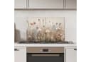 MuchoWow Küchenrückwand Blumen Rosa Modern Beige Bild 1