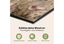 MuchoWow Küchenrückwand Blumen Rosa Modern Beige Bild 3