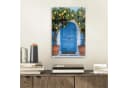 MuchoWow Acrylglasbild Zitronenbäume Tür Deko Gelb Blau Bild 1