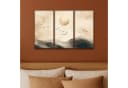 MuchoWow Leinwandbild Landschaft Japandi Beige Vögel Fotodruck 3er-Set Wandbilder 60x40 cm Bild 4