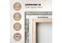 MuchoWow Leinwandbild Set Abstrakter Baum Weiß Gold 3-teilig Bild 3