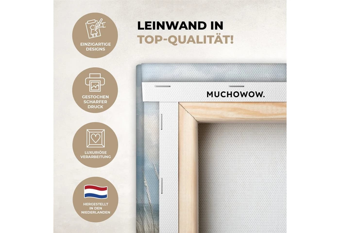 MuchoWow Leinwandbild Strand Set 2x 60x40 cm Maritim Segelboot - Bild 3