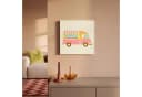 OneMillionCanvasses® Leinwandbild Retro Eiscreme-Wagen Rosa Bild 1