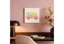 OneMillionCanvasses® Leinwandbild Retro Eiscreme-Wagen Rosa Bild 5