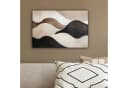 OneMillionCanvasses® Leinwandbild Abstrakt Beige Schwarz Braun Bild 4