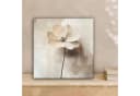 OneMillionCanvasses® Leinwandbild Blume Beige 20x20 cm Bild 1