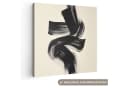 OneMillionCanvasses® Leinwandbild Abstrakt Schwarz 20x20 cm Bild 2