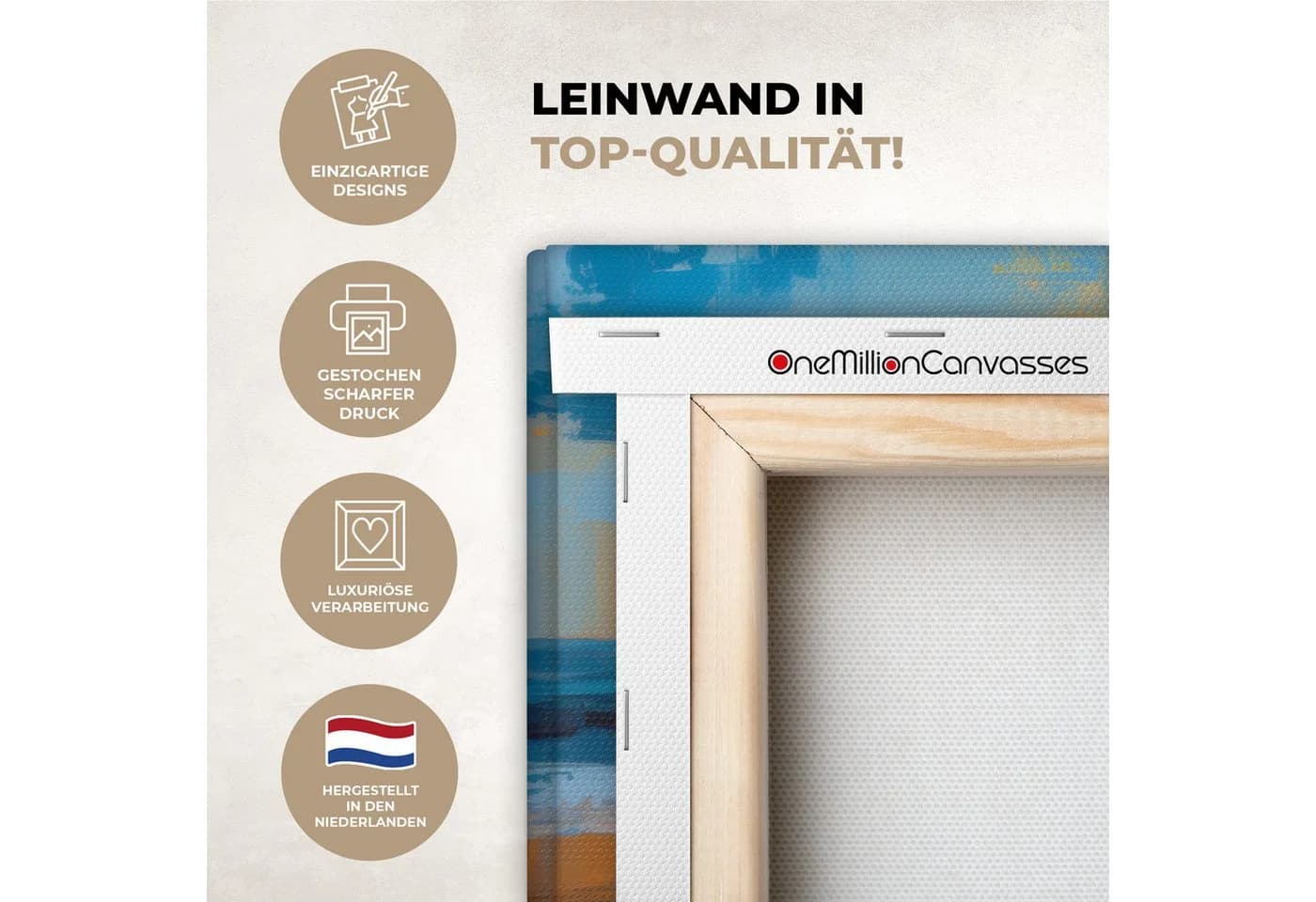 OneMillionCanvasses® Leinwandbild Strand Sonnenuntergang Bunt - Bild 3