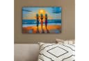 OneMillionCanvasses® Leinwandbild Strand Sonnenuntergang Bunt Bild 4