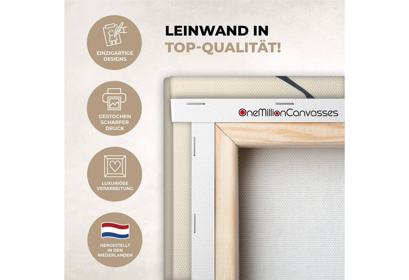 OneMillionCanvasses® Leinwandbild Zitronen - Leuchtend Gelb - Zweig - Blätter - Bild 3