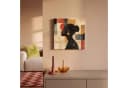 OneMillionCanvasses® Leinwandbild Frau Geometrisch Bunt 20x20 cm Bild 1