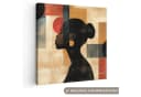 OneMillionCanvasses® Leinwandbild Frau Geometrisch Bunt 20x20 cm Bild 2