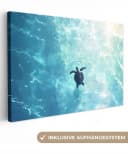 OneMillionCanvasses® Leinwandbild Schildkröte Blau Meer Bild 2