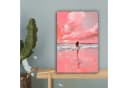 OneMillionCanvasses® Leinwandbild Rosa Surfen Meer Wanddekoration Bild 5