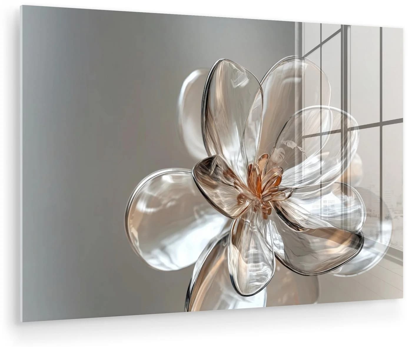 MuchoWow Acrylglasbild Blume Transluzent - Bild 2