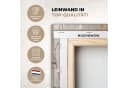 MuchoWow Leinwandbild 5er Set Beige Abstrakt Blumen Bild 3